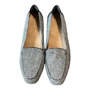 Clarks Artesian Keesha Luca Flats Women’s Size 9 Grey Tweed Leather Slip-On
